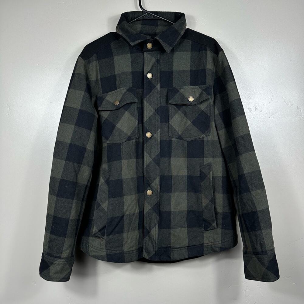 Pendleton Men’s Wool Shirt Jacket / Shacket in Green and Black Plaid Sz Medium